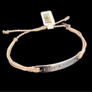 PURA VIDA RETIRED COORDINATES BRACELET, SILVER